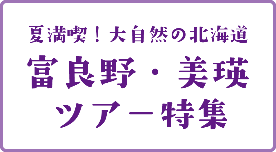 北海道ツアー 富良野美瑛特集